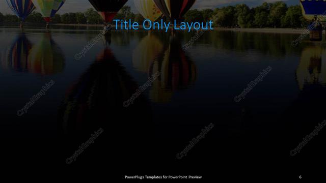 Title Only presentation slide layout