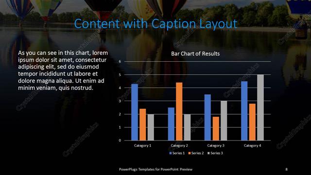 Content with Caption presentation slide layout
