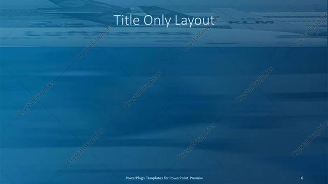 Title Only presentation slide layout