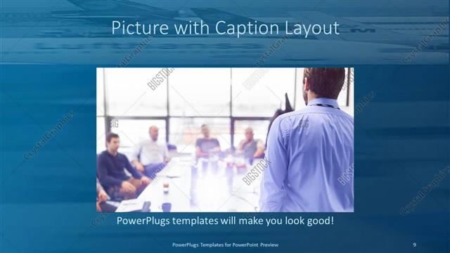 Picture with Caption presentation slide layout