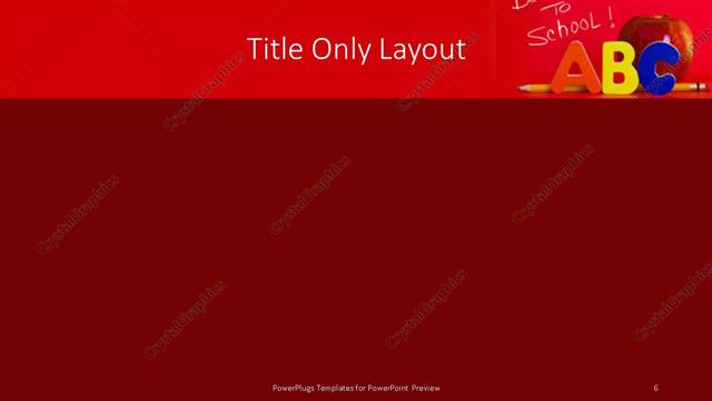 Title Only presentation slide layout