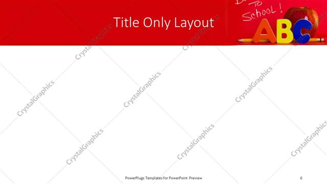 Title Only presentation slide layout