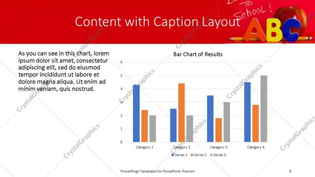 Content with Caption presentation slide layout
