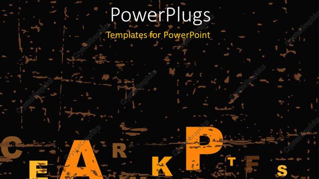  Presentation with alphabet - A number of alphabets with blackish background