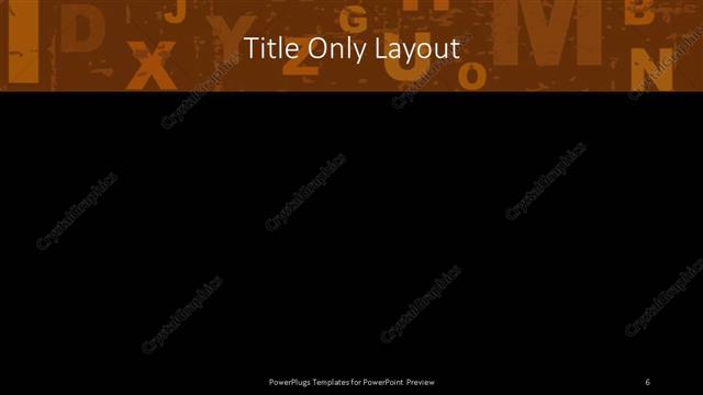 Title Only presentation slide layout