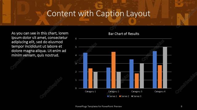 Content with Caption presentation slide layout
