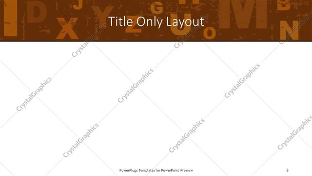 Title Only presentation slide layout