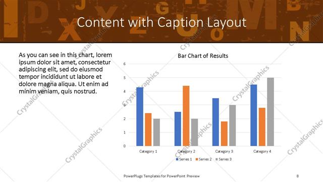 Content with Caption presentation slide layout