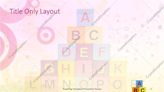 Title Only presentation slide layout