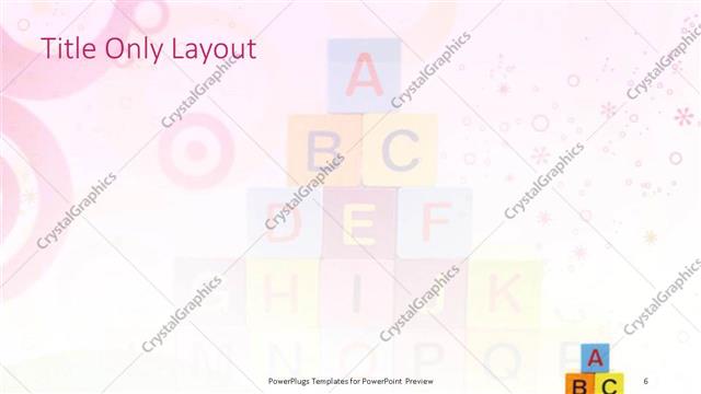 Title Only presentation slide layout