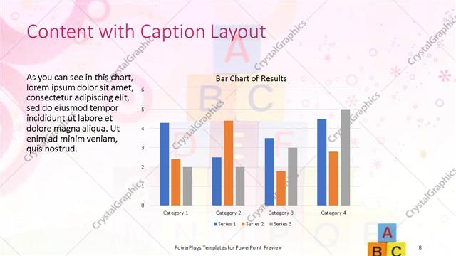 Content with Caption presentation slide layout