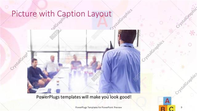 Picture with Caption presentation slide layout