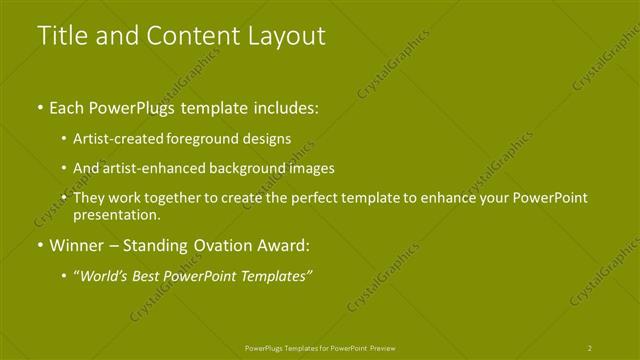 Title and Content presentation slide layout