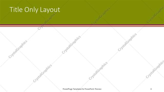 Title Only presentation slide layout