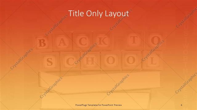 Title Only presentation slide layout