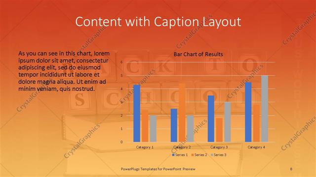 Content with Caption presentation slide layout