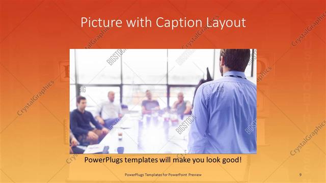 Picture with Caption presentation slide layout