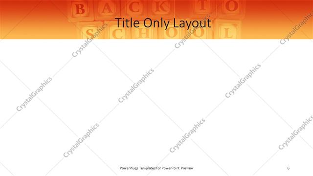 Title Only presentation slide layout