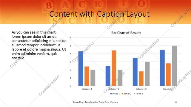 Content with Caption presentation slide layout