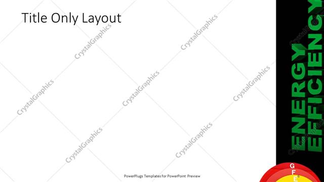 Title Only presentation slide layout