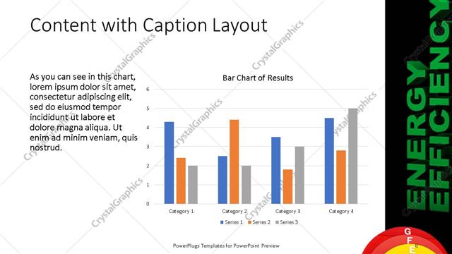 Content with Caption presentation slide layout