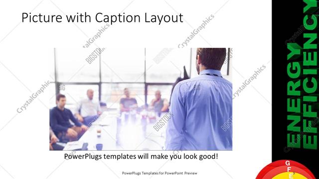 Picture with Caption presentation slide layout