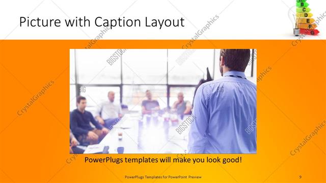 Picture with Caption presentation slide layout