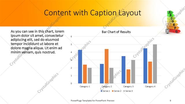 Content with Caption presentation slide layout