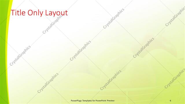 Title Only presentation slide layout