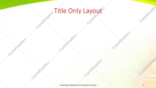 Title Only presentation slide layout