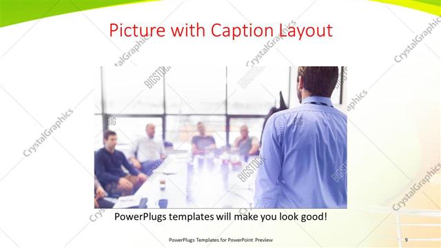 Picture with Caption presentation slide layout