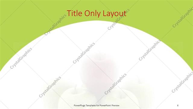 Title Only presentation slide layout