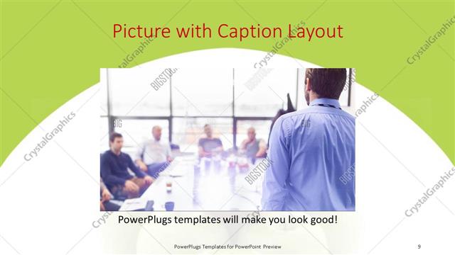 Picture with Caption presentation slide layout