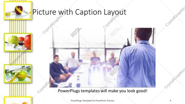 Picture with Caption presentation slide layout