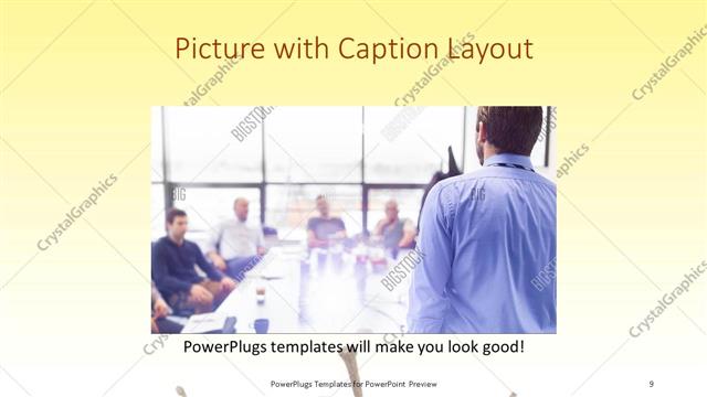 Picture with Caption presentation slide layout