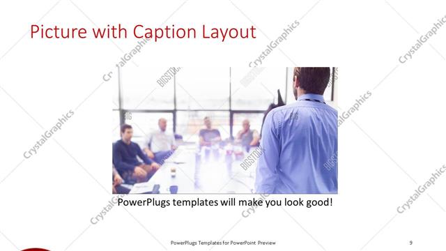 Picture with Caption presentation slide layout