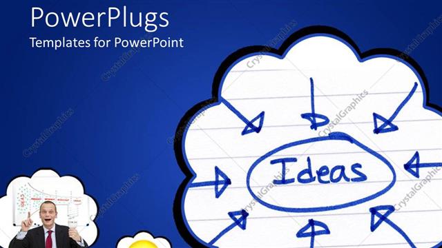  Presentation with arrows - A number of arrows pointing towards the word idea