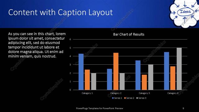Content with Caption presentation slide layout