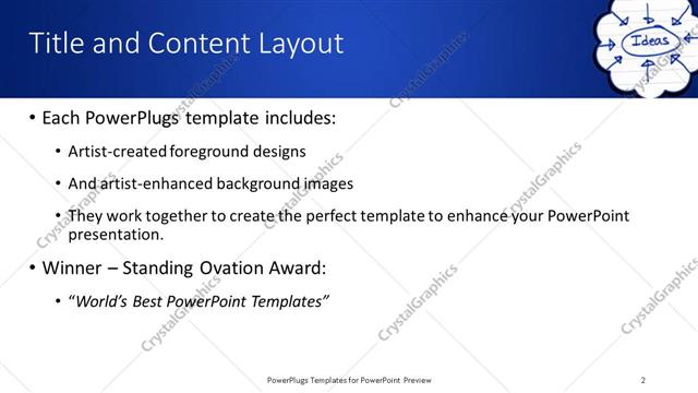 Title and Content presentation slide layout