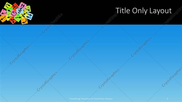 Title Only presentation slide layout