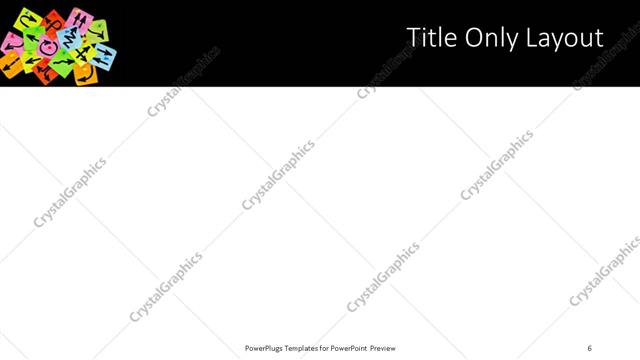 Title Only presentation slide layout