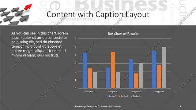 Content with Caption presentation slide layout