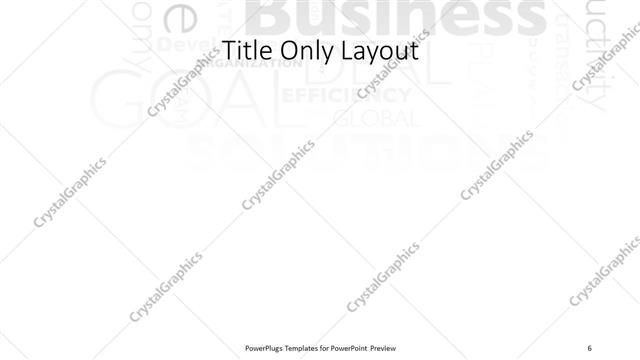 Title Only presentation slide layout