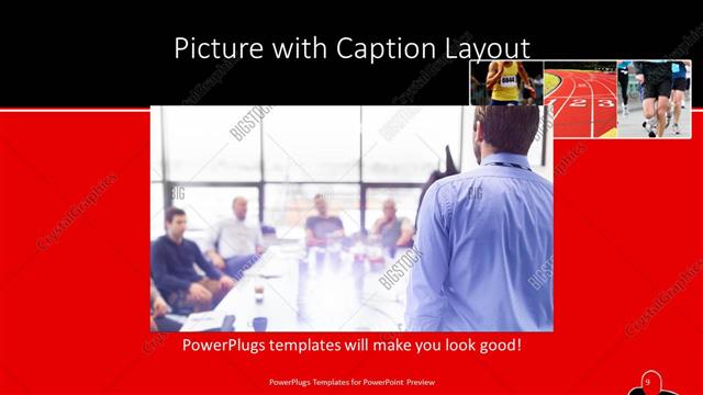 Picture with Caption presentation slide layout