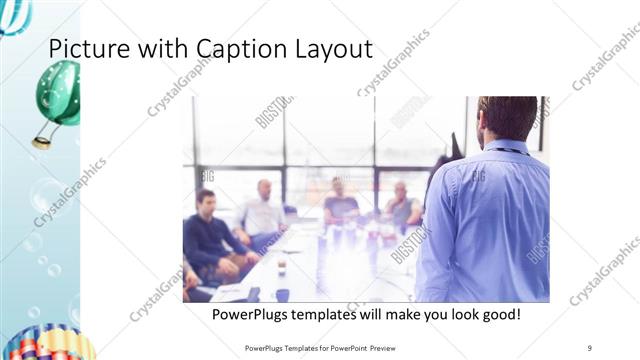 Picture with Caption presentation slide layout