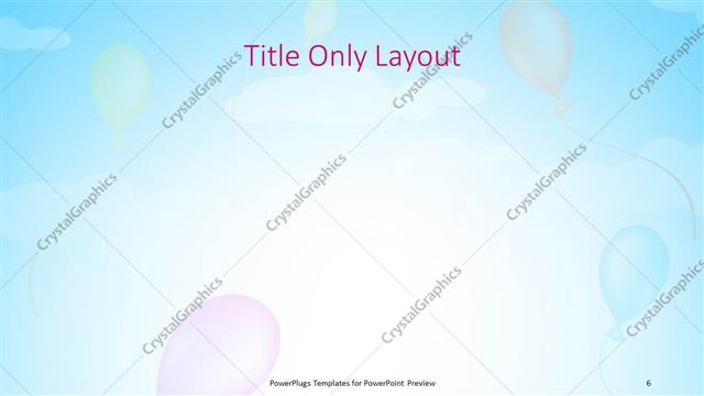 Title Only presentation slide layout