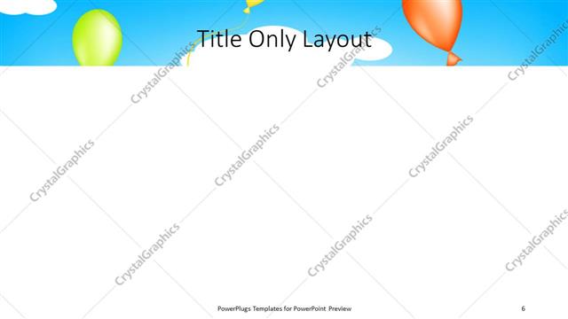 Title Only presentation slide layout