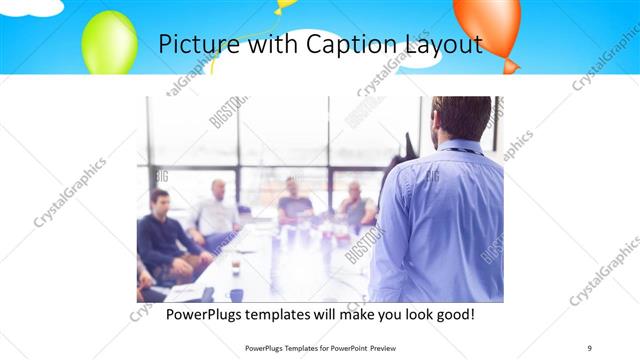 Picture with Caption presentation slide layout