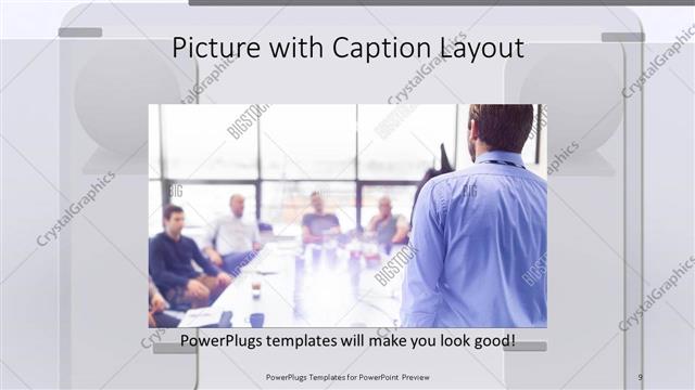 Picture with Caption presentation slide layout