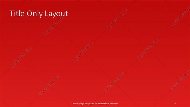 Title Only presentation slide layout